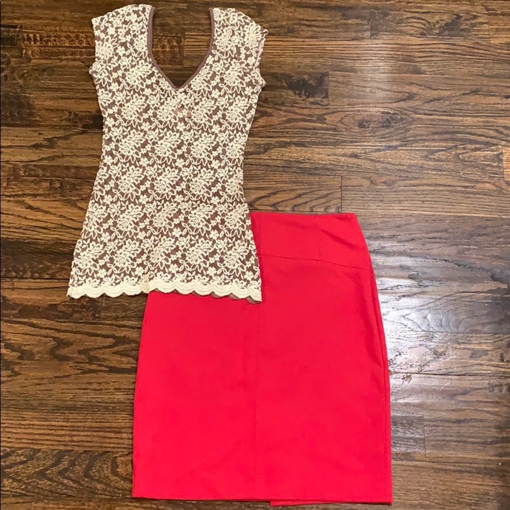 Nude Lace Top